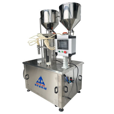 Two-color screw lipgloss heating filling machine